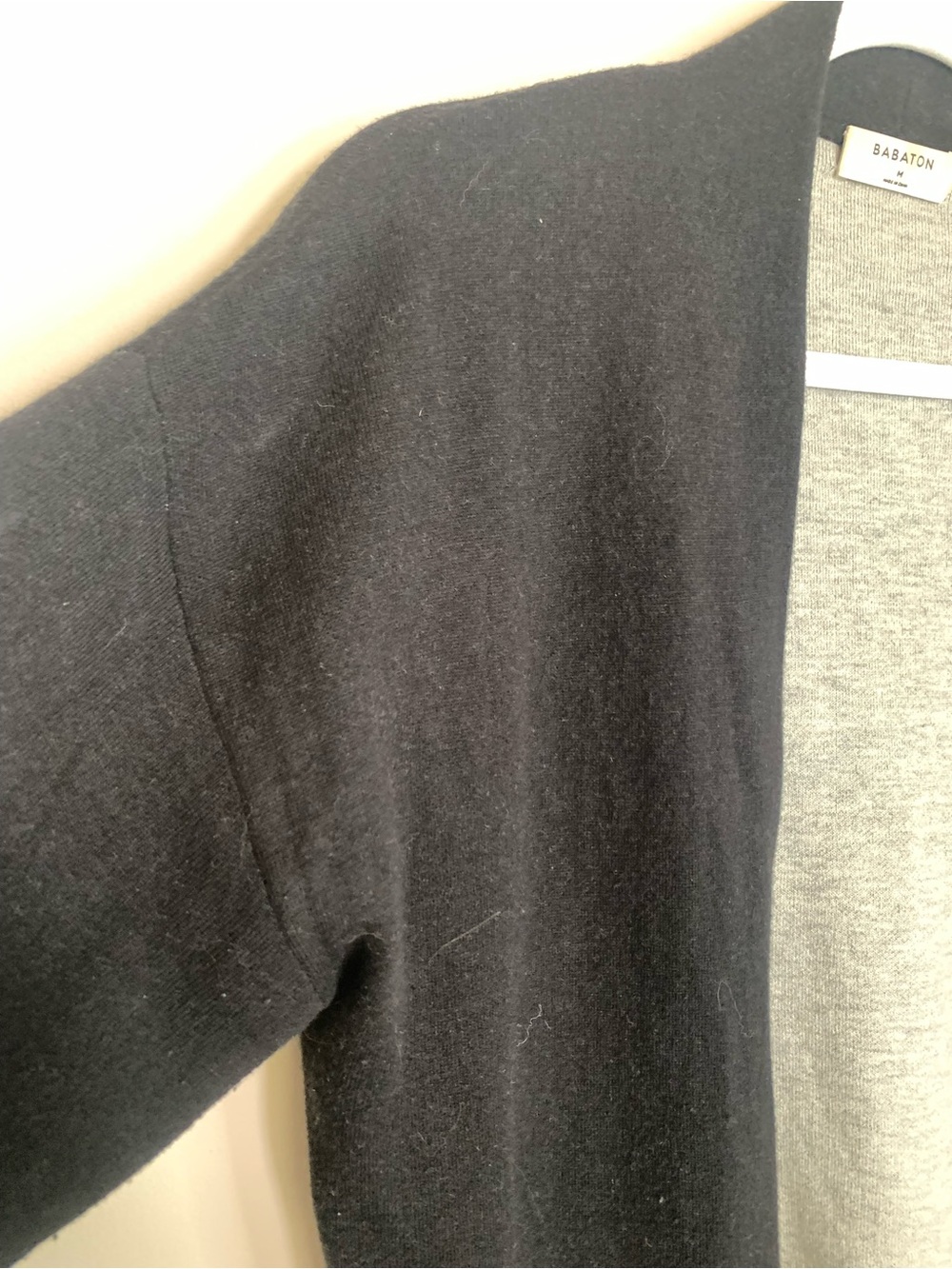 Babaton Lance Black Wool Blend Long Cardigan M - Picture 10 of 11
